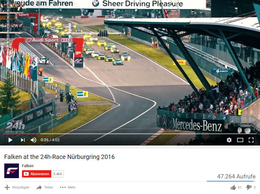 Falken 24 Stunden Rennen Video