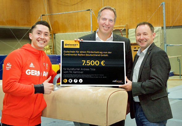 Conti Sportförderung für Andreas Toba