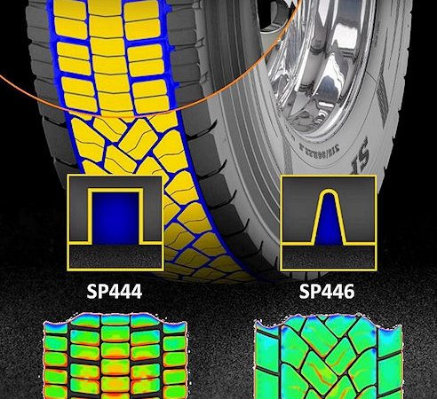 Dunlop SP446 Blockkanten mit Radius versehen tb
