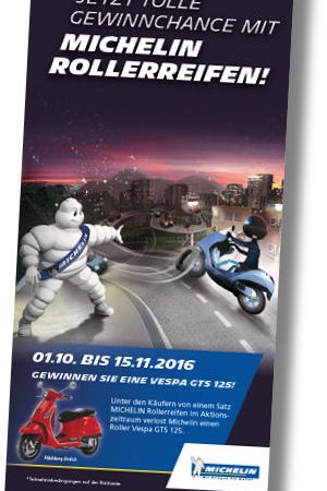 Michelin Rollerreifengewinnspiel