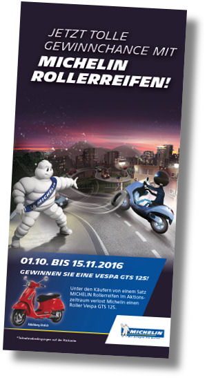 Michelin Rollerreifengewinnspiel