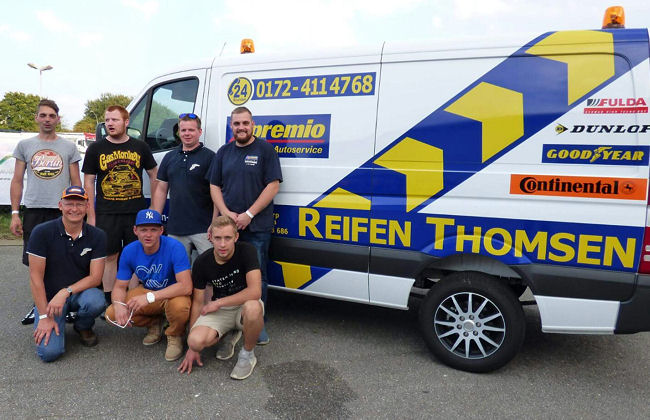 Reifen Thomsen Benefizkartrennen