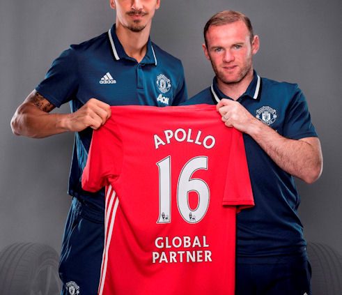 Zlatan Ibrahimovic and Wayne Rooney Apollo Tyres is now the Global Tyre Partner for Manchester United tb