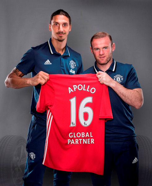 Zlatan Ibrahimovic and Wayne Rooney Apollo Tyres is now the Global Tyre Partner for Manchester United tb