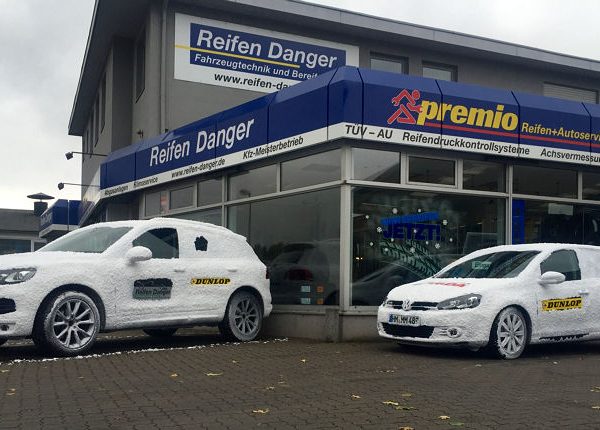 Reifen Danger Schneeautos