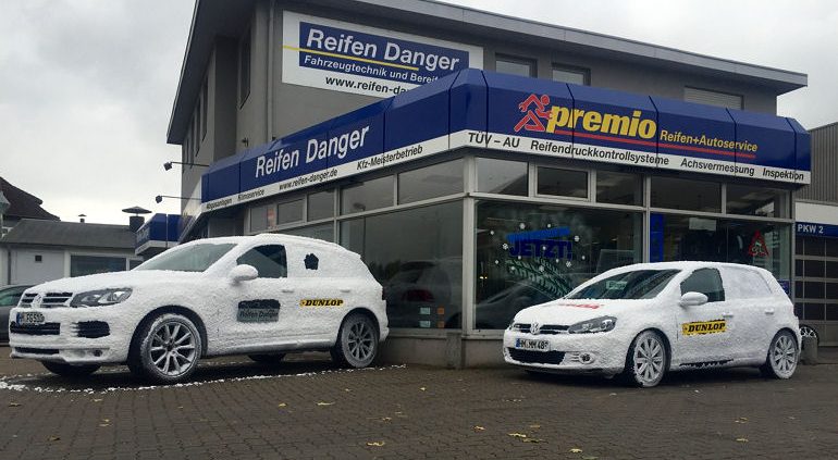 Reifen Danger Schneeautos