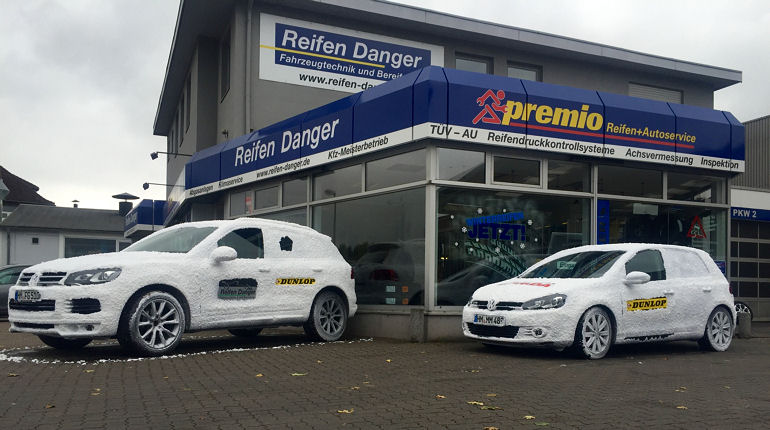 Reifen Danger Schneeautos
