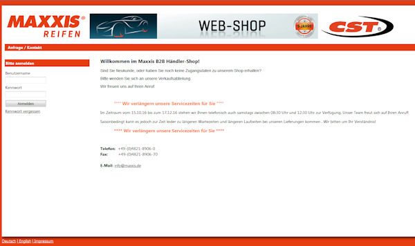 Webshop Maxxis