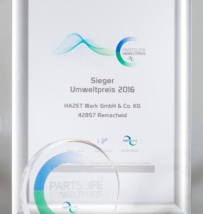 Hazet Partslife Umweltpreis 2016