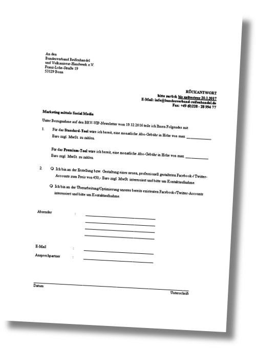BRV Social Media Unterstützung