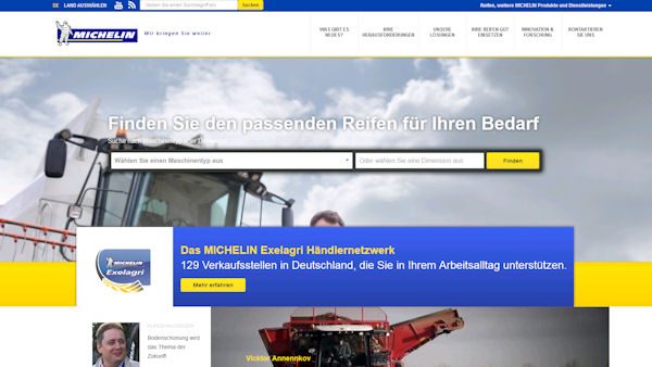Michelin AS Internetseiten tb