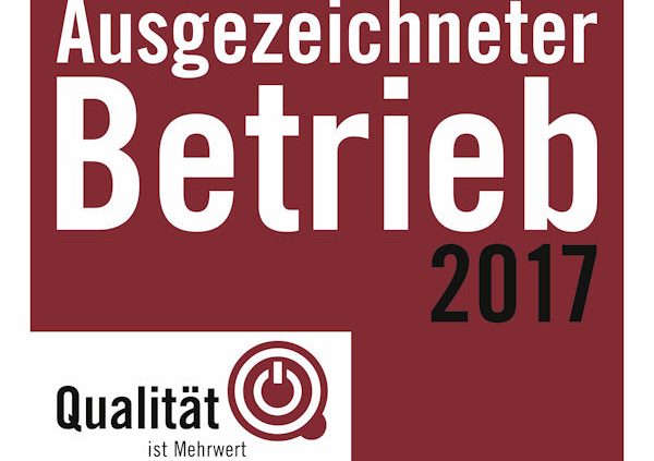 Ausgezeichneter Betrieb klein