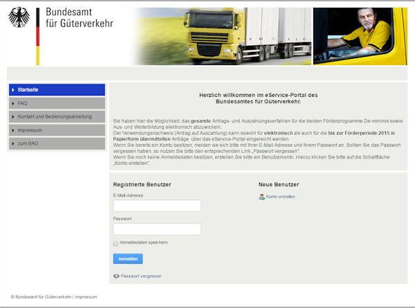 BAG De minimis Antrag tb