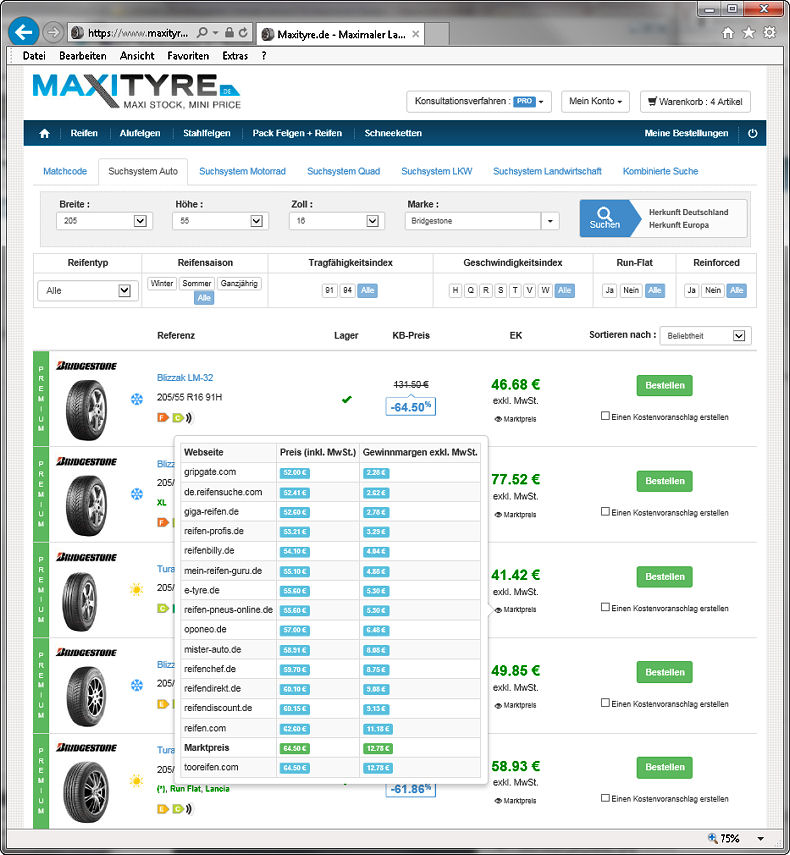 MaxiTyre B2B Shop