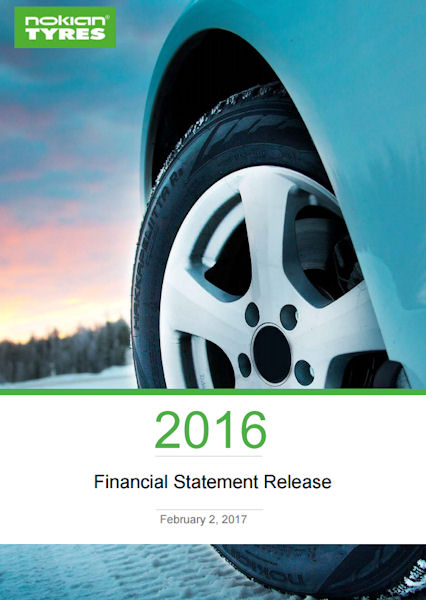 Nokian Tyres FY2016 tb