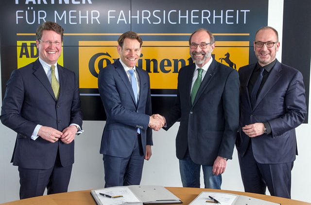 Conti Fahrsicherheitpartnerschaft mit dem ADAC