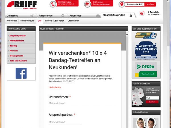 Reiff setzt auf Runderneuerte