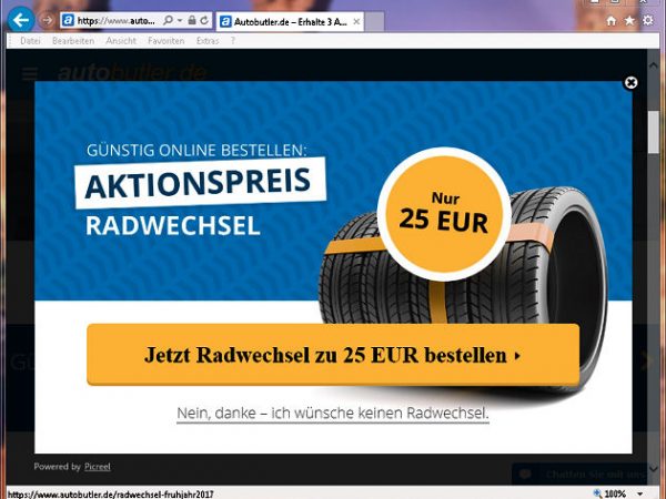 Autobutler Festpreisaktion Radwechsel