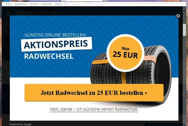 Autobutler Festpreisaktion Radwechsel