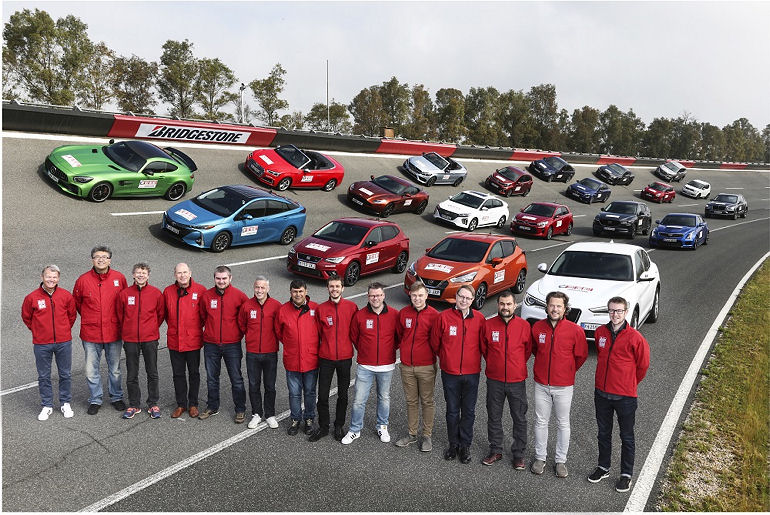 Bridgestone Test the Best Gastgeber für AutoBild Gruppe