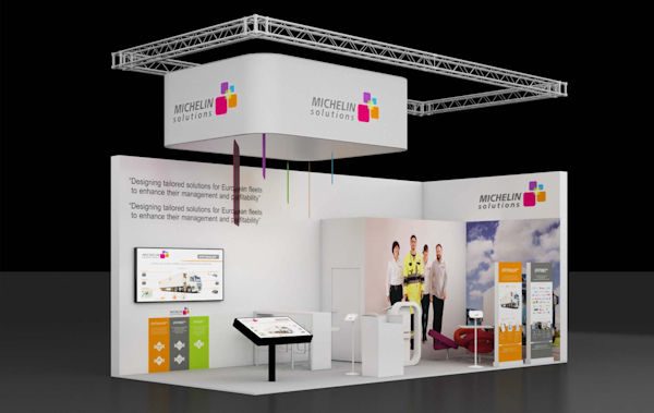 Michelin Transport Logistik Messestand klein