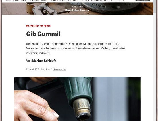 Zeit Online Reifenmechaniker
