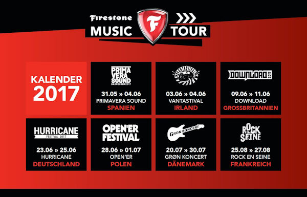 Die Firestone Music Tour 2017 klein