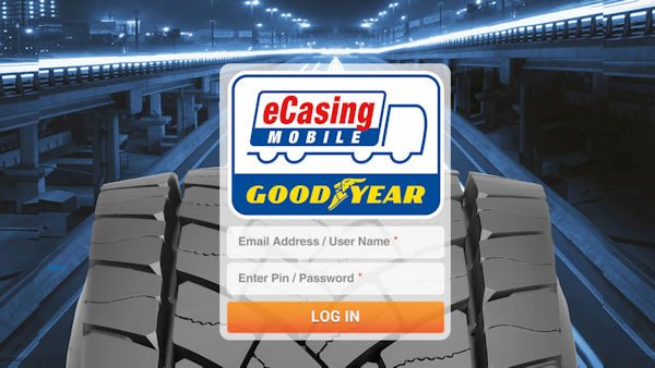 Goodyear eCasing Mobile App Login Tablet klein