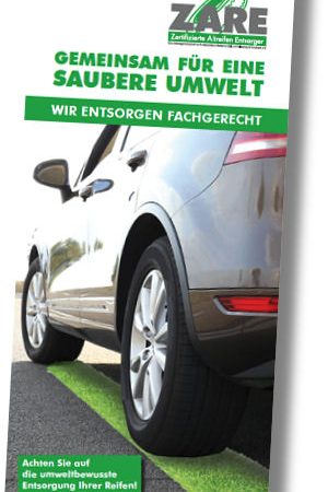 ZARE Endkundenflyer Altreifenentsorgung
