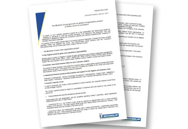 Michelin Restrukturierung tb