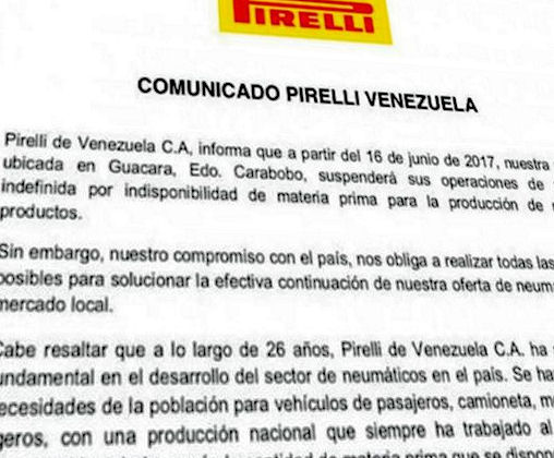 Pirelli Venezuela t