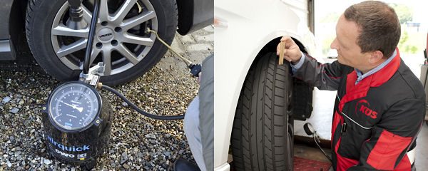 Luftdruck und Profilcheck
