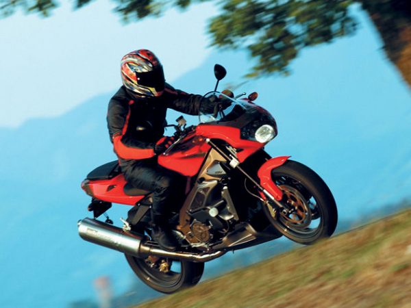 Motorrad in Fahrt