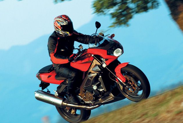Motorrad in Fahrt