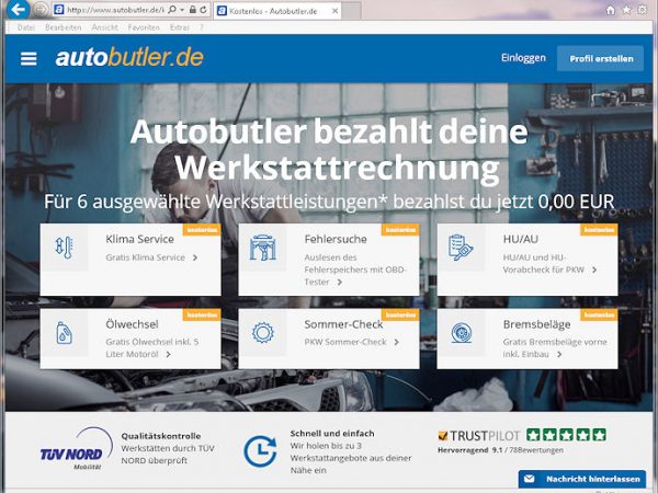 Autobutler Kostenloskampagne