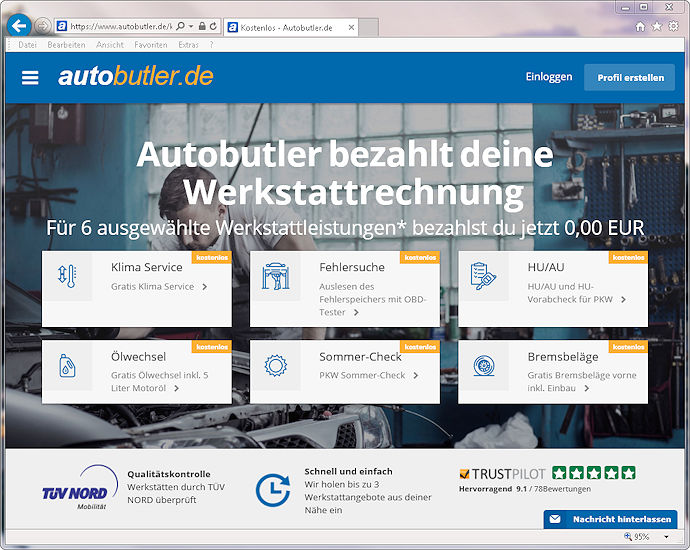Autobutler Kostenloskampagne