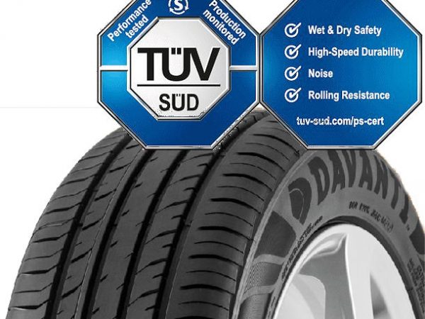 Davanti Tyre TÜV Süd Siegel für DX390