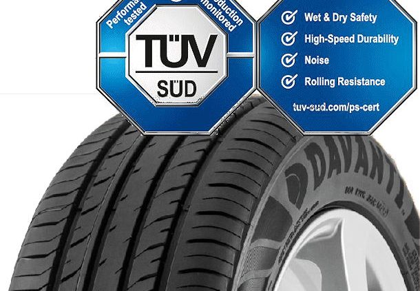 Davanti Tyre TÜV Süd Siegel für DX390