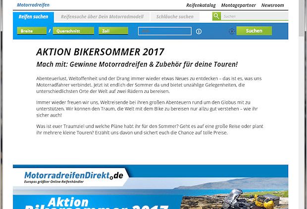 Delticom Aktion Bikersommer 2017