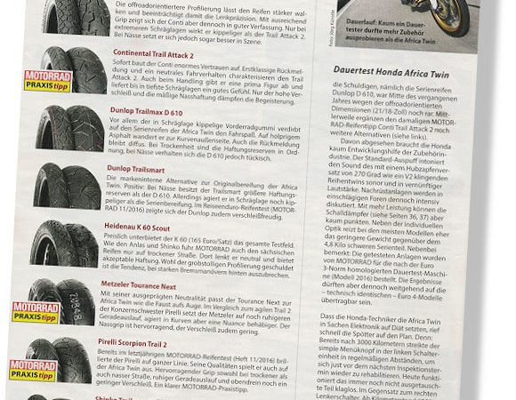 Motorrad Langzeittest Africa Twin