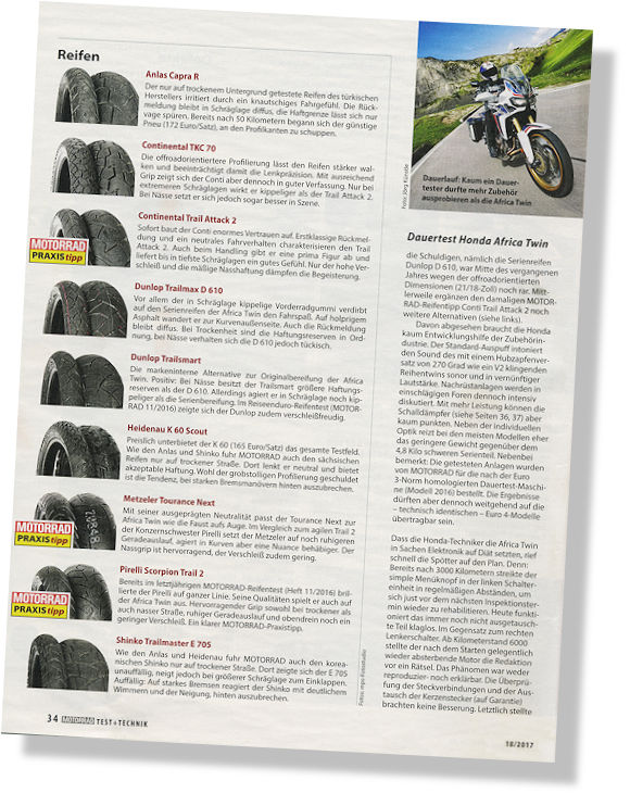 Motorrad Langzeittest Africa Twin