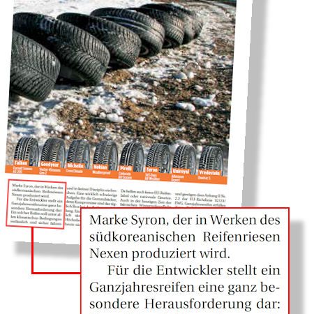 AutoBild Allrad Korrektur Ganzjahresreifentest