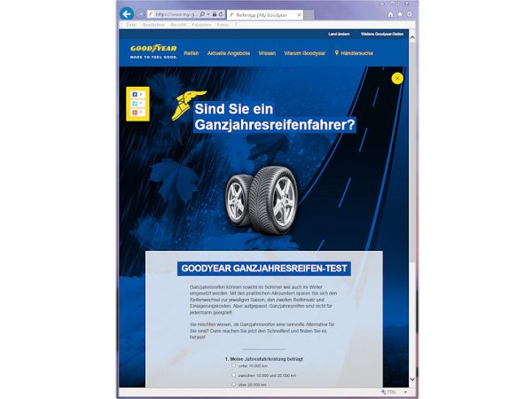 Goodyear Ganzjahresreifenquiz