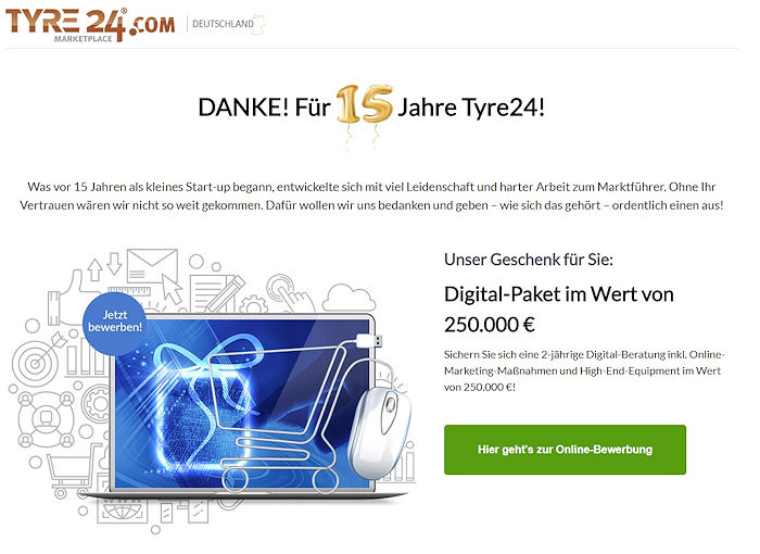 Saitow Tyre24 Jubiläum