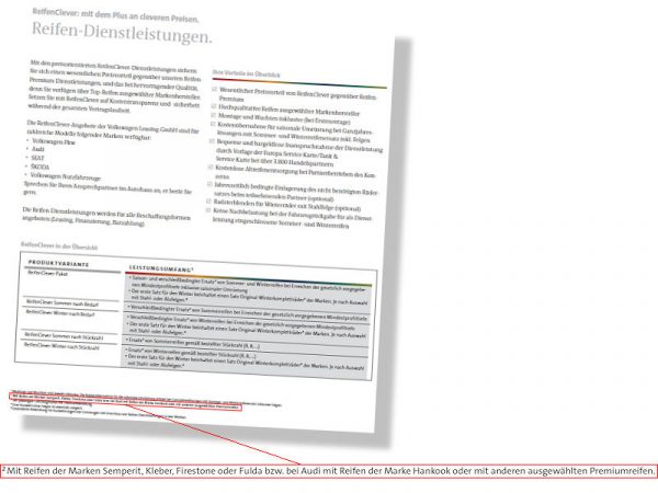 Volkswagen ReifenPremium und ReifenClever