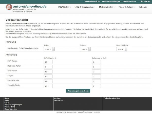 Autoreifenonline Shop neu 1