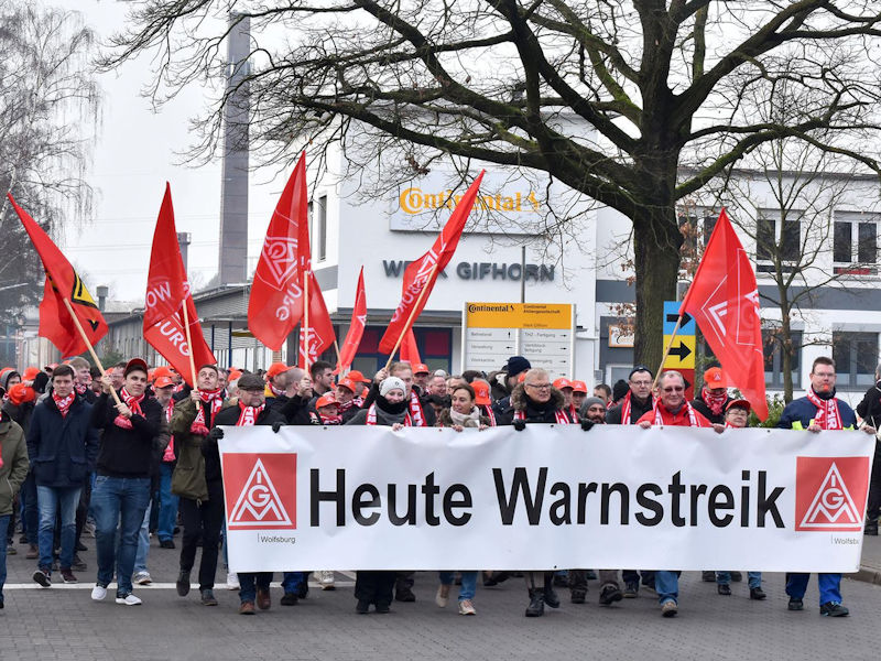 IG Metall Warnstreik Teves tb