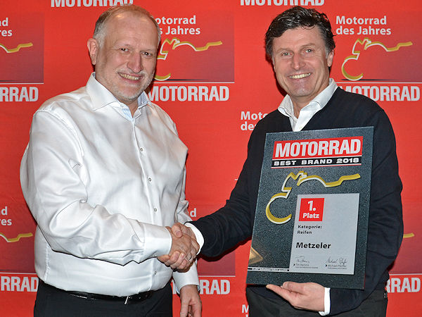 Metzeler Best Brand bei Motorrad 2018