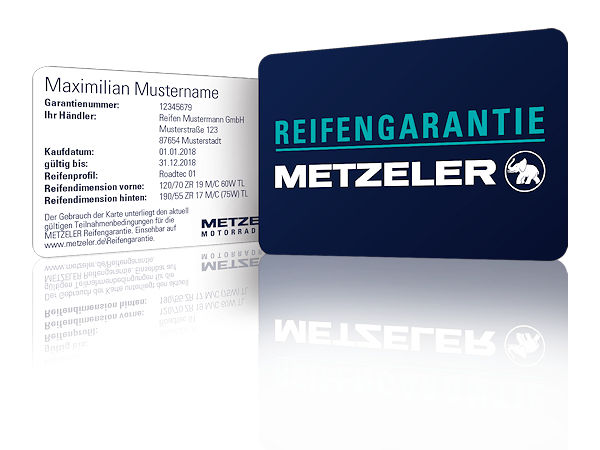 Metzeler Reifengarantiekarte