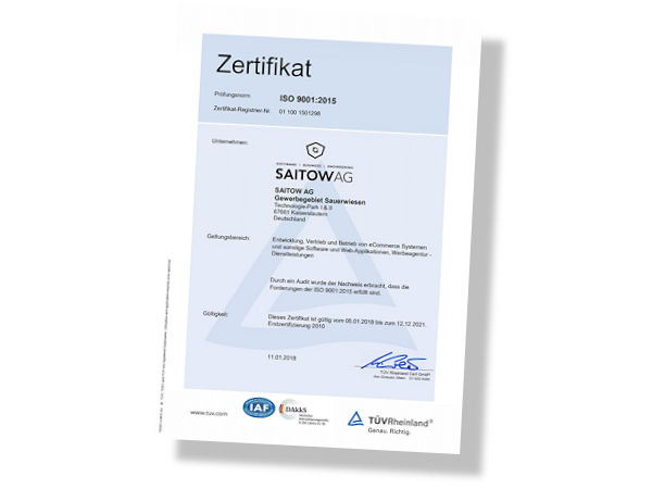 Saitow Qualitätsmanagement rezertifiziert 1